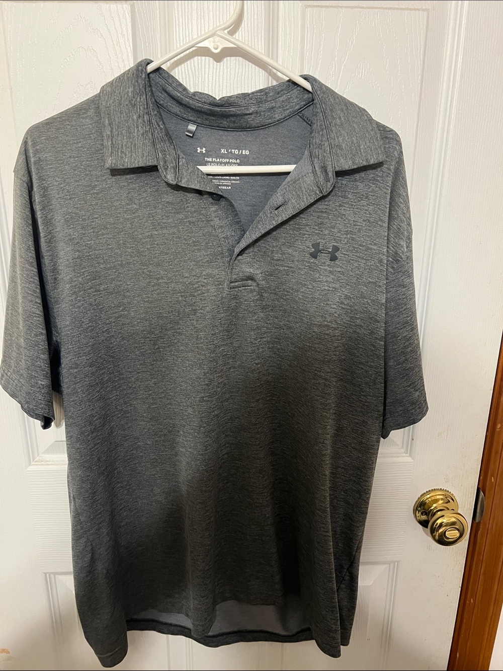 Under Armour Men’s Charcoal Heather Polo